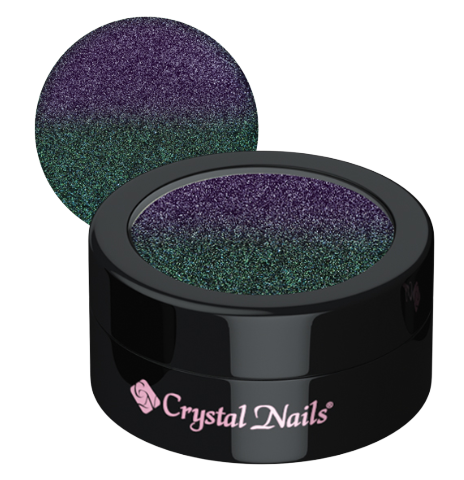 BUDAPEST: Tiger Eye ChroMirror - Purple Green Glow