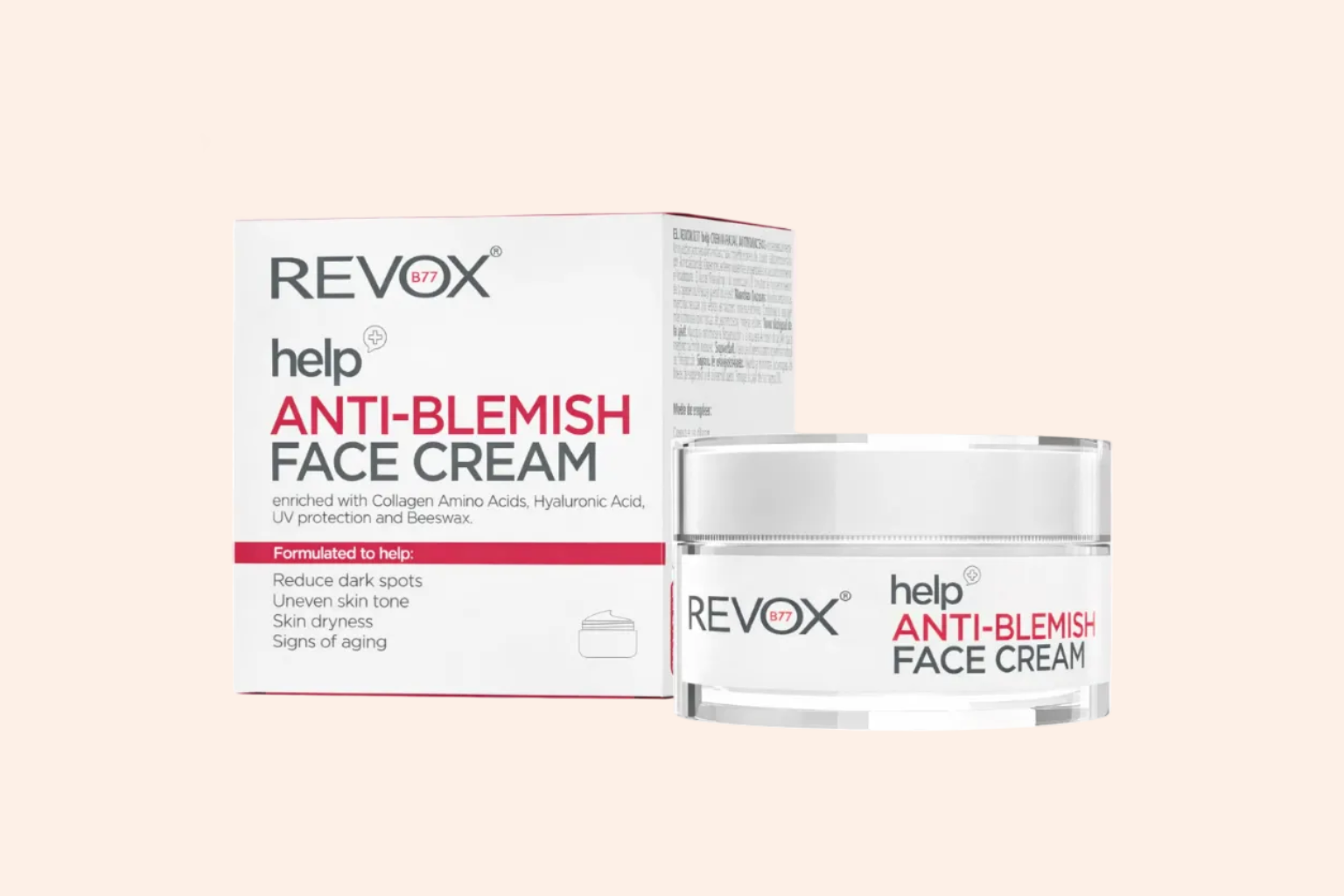 BULGARIA: Revox Help Anti-Blemish Face Cream 50ml