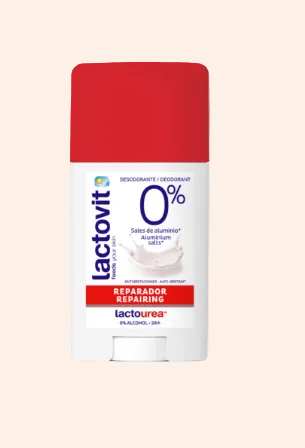 SPAIN: Lactovit Lactourea Repairing Deodorant Stick — 0% Aluminium