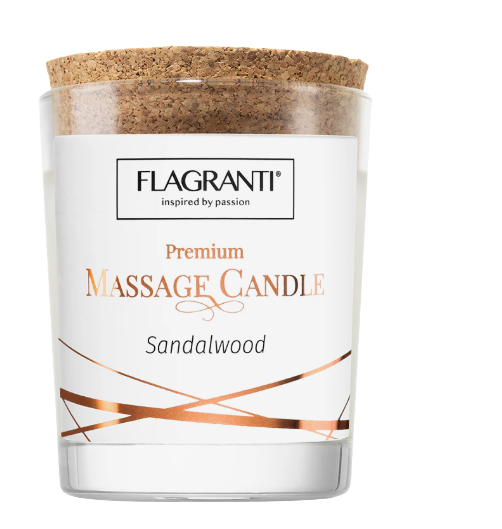 CZECH REPUBLC: Flagranti Premium Massage Candle — Sandalwood — 70ml